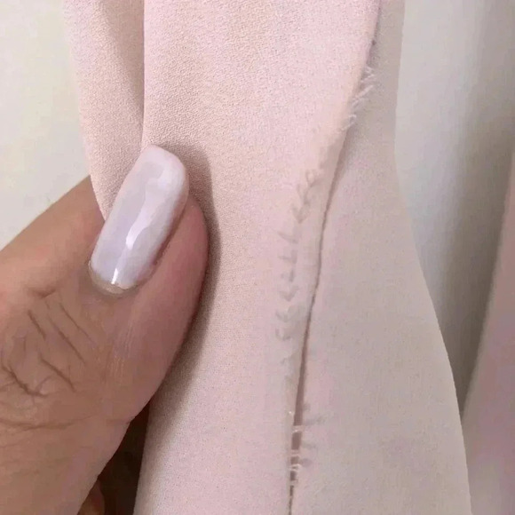 Pink Express Puff sleeve wrap tie dress- size S - Picture 6 of 7